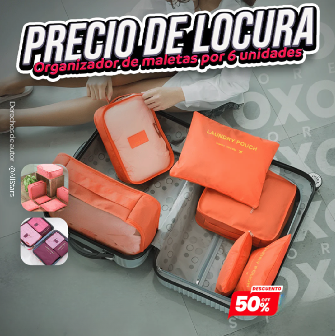 SET ORGANIZADOR DE EQUIPAJE X6