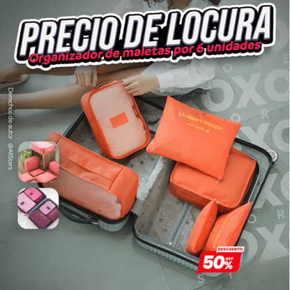 SET ORGANIZADOR DE EQUIPAJE X6